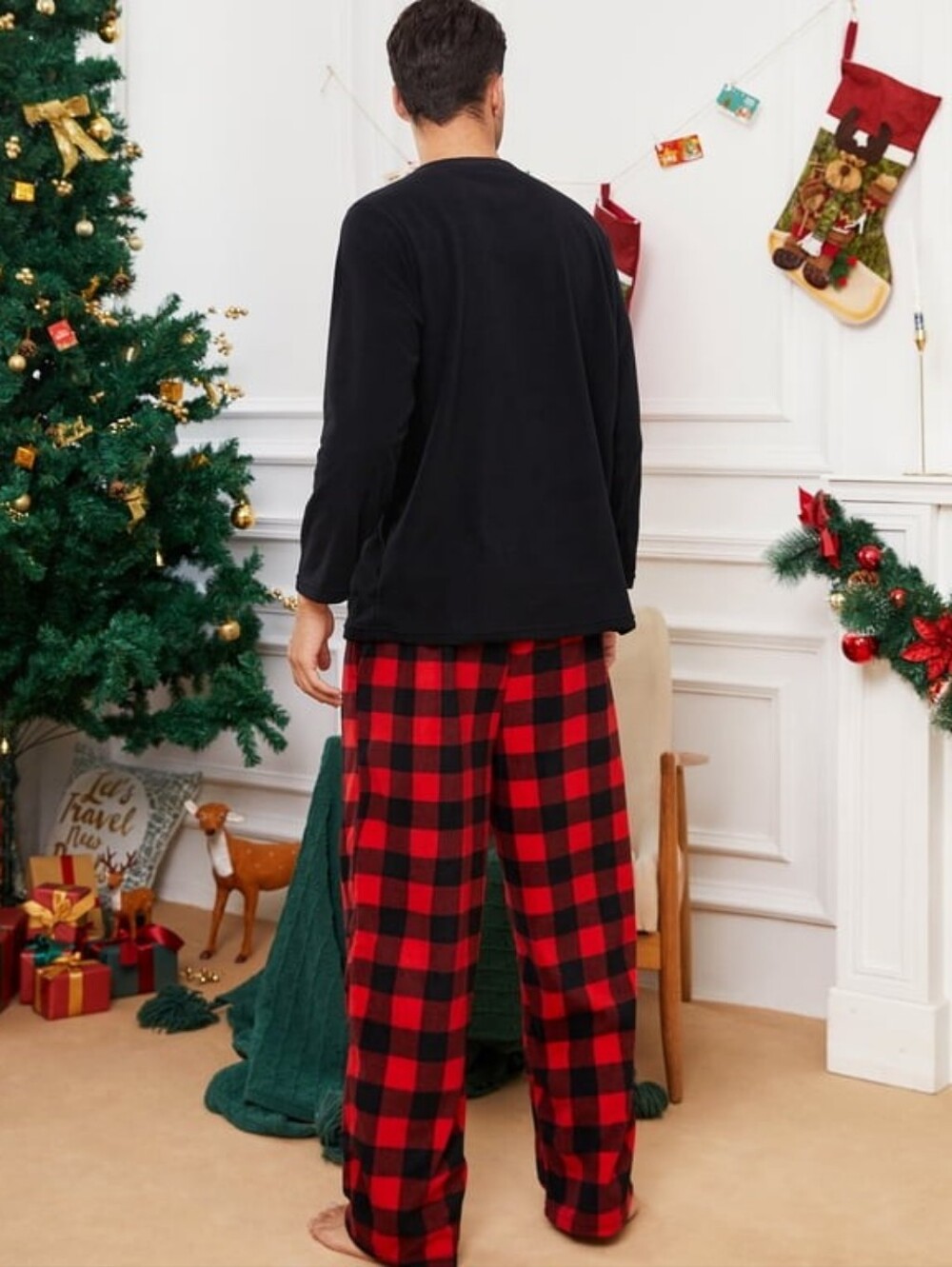 Club Room Men's Fleece Pajama Pants, Created for Macy's - Red